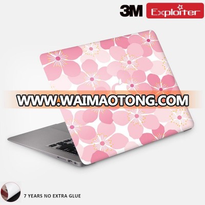 Shenzhen factory 3m pvc removable laptop skin 2017